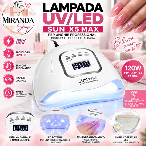 Lampada led unghie sun - lampada, x5